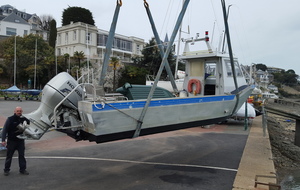 Mise à l'eau du bateau FELGER II