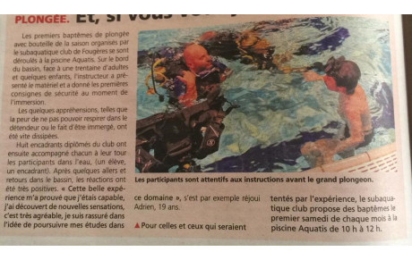 Et, si vous vous jetiez à l’eau à Fougères ?