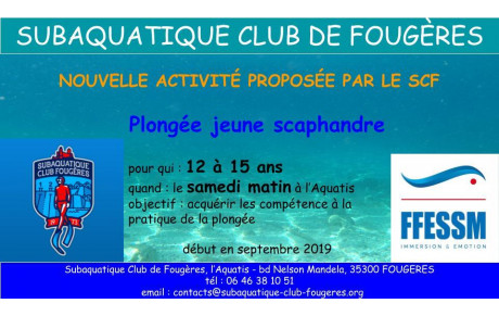 Plongée jeune au SCF