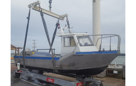 Sortie du bateau pour hivernage
