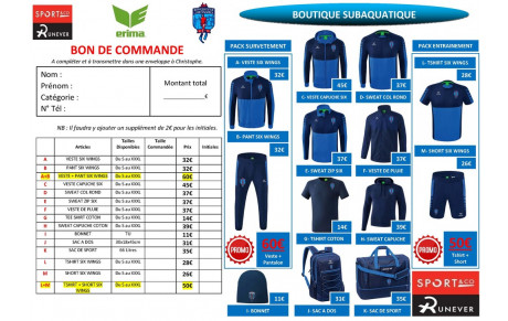 La boutique du SCF!